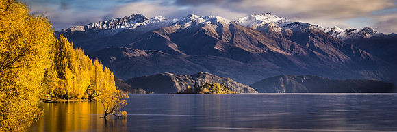 Mountains over Lake Wanaka