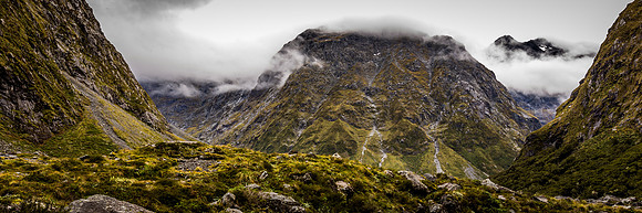 View from what was Homer Tunnel Camp