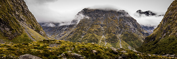View from what was Homer Tunnel Camp