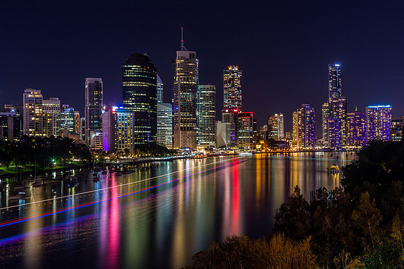Brisbane at night